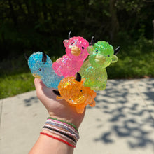 Load image into Gallery viewer, Squishy Toy - Glitter Highland Cow - PREORDER
