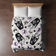 Load image into Gallery viewer, Blanket Halloween #8 - Coffee Skull White - PREORDER ends 7/25
