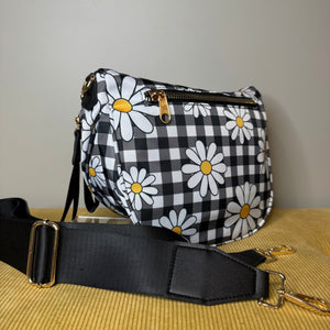 Roni - Nylon Crossbody - Daisy Gingham