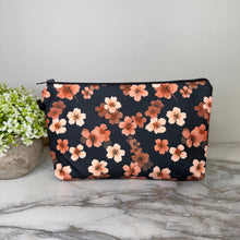 Load image into Gallery viewer, Pouch - Floral Navy Pink Cherry Blossom

