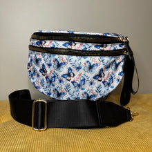 Load image into Gallery viewer, Roni - Nylon Crossbody - Blue Butterfly
