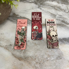 Load image into Gallery viewer, Bookmark - Skeleton Book Magnetic Mix
