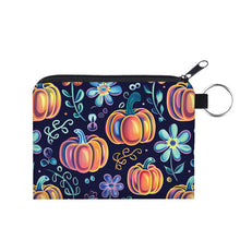 Load image into Gallery viewer, Mini Pouch - Halloween Fall - Glowing Pumpkins
