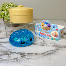 Load image into Gallery viewer, Squishy Toy - Viral Dumpling, Slow Rise Glitter - Blue
