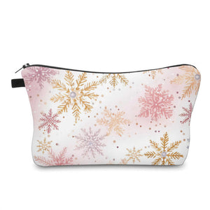 Pouch - Christmas - Pink Snowflake