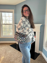 Load image into Gallery viewer, The Roni Nylon Crossbody - Rainbow Animal Print
