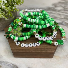 Load image into Gallery viewer, Bracelet - Clay + Bead - St. Patrick’s Day Mix
