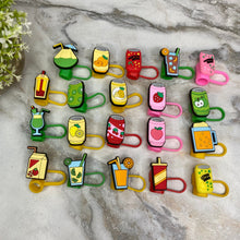 Load image into Gallery viewer, Silicone Straw Toppers Tumbler - Drinks
