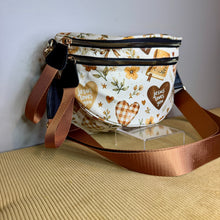 Load image into Gallery viewer, The Roni Nylon Crossbody - Religious Jesus Loves You Bronze
