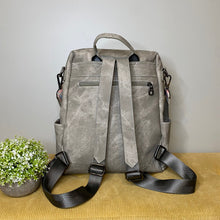 Load image into Gallery viewer, Denim Suede Brooke Backpack + Pouch
