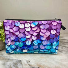 Load image into Gallery viewer, Pouch - Purple Blue Ombre Sequin
