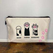 Load image into Gallery viewer, Pouch - Cat, Rock Paper Scissors
