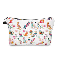 Load image into Gallery viewer, Pouch - Cats Floral Rainbow

