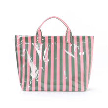 Load image into Gallery viewer, April Vinyl Tote Bag - Stripes
