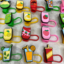 Load image into Gallery viewer, Silicone Straw Toppers Tumbler - Drinks
