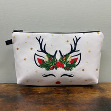 Load image into Gallery viewer, Pouch - Christmas - White Reindeer

