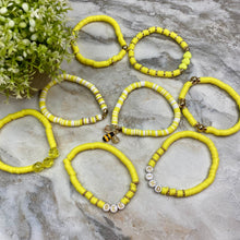 Load image into Gallery viewer, Bracelet - Clay + Bead - Yellow Bee Mix
