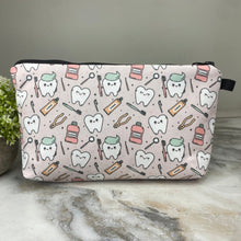Load image into Gallery viewer, Pouch - Tooth Dental Hygiene on Pink
