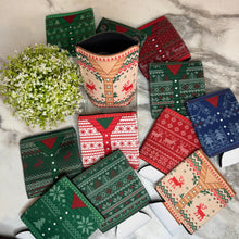 Load image into Gallery viewer, Neoprene Cup Holder Can Koozie Tumbler - Christmas Sweater
