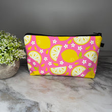 Load image into Gallery viewer, Pouch - Lemon on Pink
