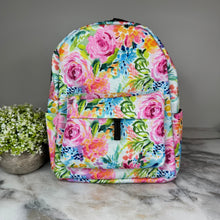 Load image into Gallery viewer, Mini Backpack - Floral Watercolors
