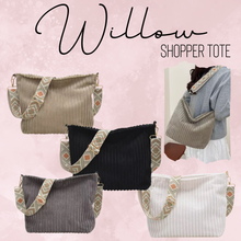 Load image into Gallery viewer, Willow - Corduroy Shopper Purse
