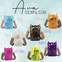 Load image into Gallery viewer, Ava - Colorful Clear, Slim Crossbody &amp; Phone Bag
