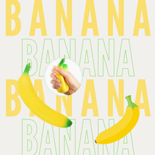 Load image into Gallery viewer, Stress Squishy Toy - Banana + Green
