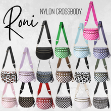 Load image into Gallery viewer, The Roni Nylon Crossbody - Checkered Kelly Green
