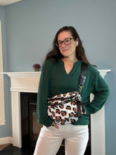 Load image into Gallery viewer, The Roni Nylon Crossbody - Brown Leopard
