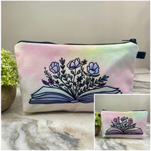 Load image into Gallery viewer, Pouch - Book Floral (Front &amp; Back)
