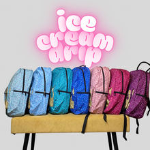 Load image into Gallery viewer, Ice Cream Drip Full Size Backpack
