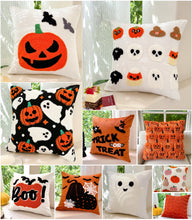 Load image into Gallery viewer, Pillow Cover - Halloween - PREORDER 8/31-9/2
