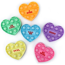 Load image into Gallery viewer, OMG! Pop Fidgety Toys - Valentine’s Day Mini Conversation Hearts
