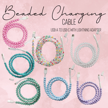 Load image into Gallery viewer, Charging Cord - Beaded #2 - PREORDER 9/18-9/21
