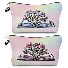 Load image into Gallery viewer, Pouch - Book Floral (Front &amp; Back)
