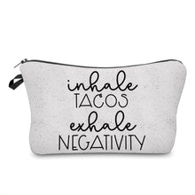Load image into Gallery viewer, Pouch - Taco, Inhale Tacos Grey
