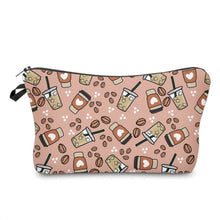 Load image into Gallery viewer, Pouch - Coffee, Iced Coffee Hearts

