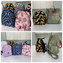 Load image into Gallery viewer, Mini Backpack - Solid Black

