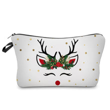 Load image into Gallery viewer, Pouch - Christmas - White Reindeer
