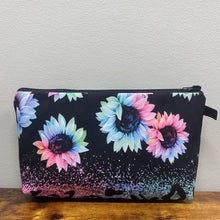 Load image into Gallery viewer, Pouch - Sunflower Purple Pink Mint Rainbow Glitter
