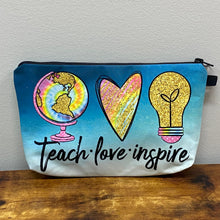 Load image into Gallery viewer, Pouch - Teach Love Inspire Lightbulb
