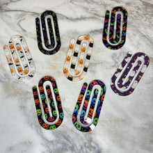 Load image into Gallery viewer, Jumbo Paperclip -  Rainbow Pumpkin Halloween 2
