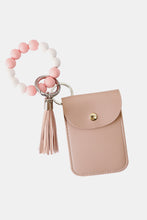 Load image into Gallery viewer, Bead Wristlet Key Chain with Wallet
