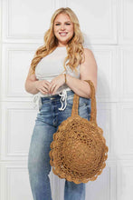 Load image into Gallery viewer, Justin Taylor Brunch Time Straw Rattan Handbag
