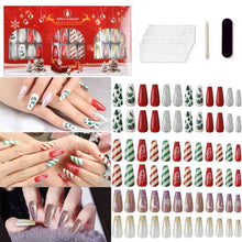 Load image into Gallery viewer, 72-Piece Christmas Theme ABS Press-On Nails
