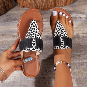 Animal Print Open Toe Sandals