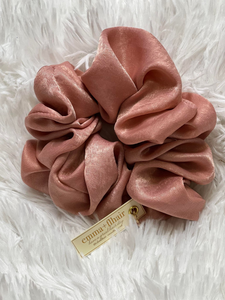 Fringe Benefits Large Scrunchie - Salmon