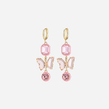 Load image into Gallery viewer, 3-Piece Heart, Butterfly Shape Earrings
