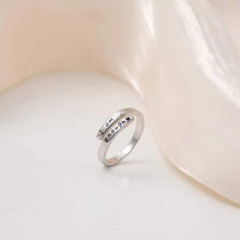 Load image into Gallery viewer, 925 Sterling Silver Engraved Bypass Ring
